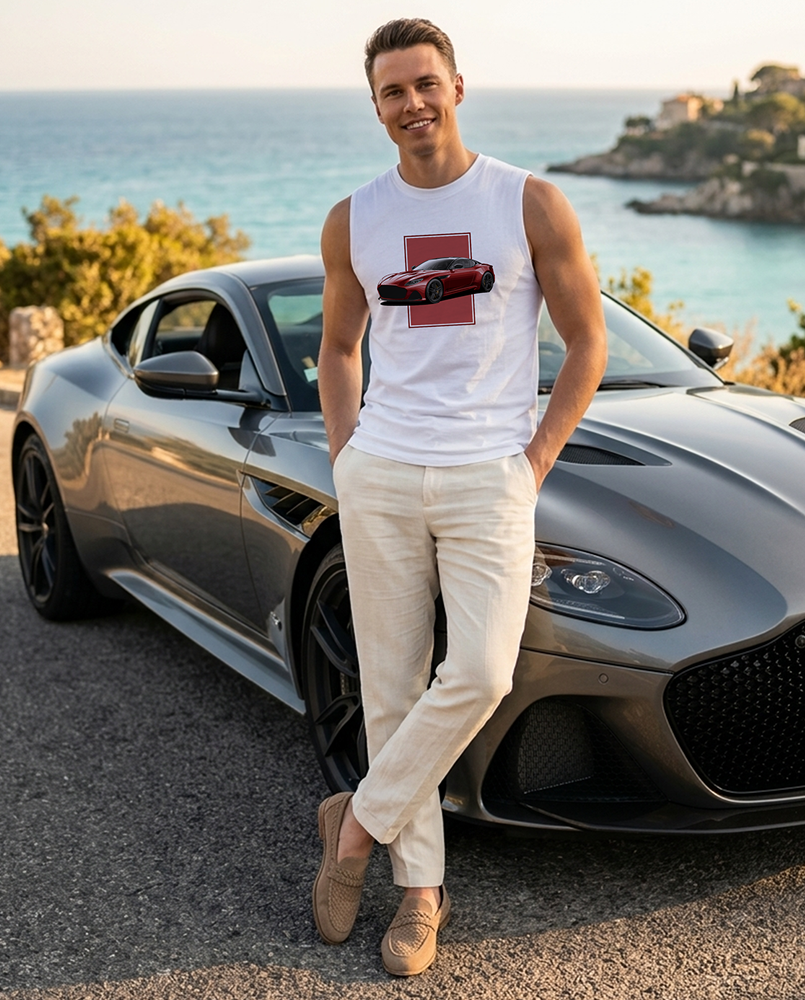 DBS Superleggera Red Men's Muscle Shirt
