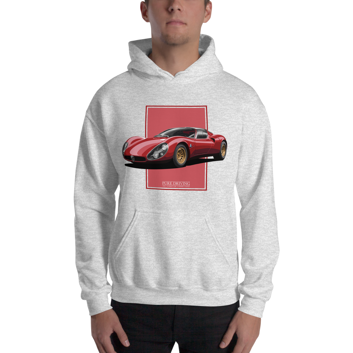 33 Stradale Red Men's Hoodie
