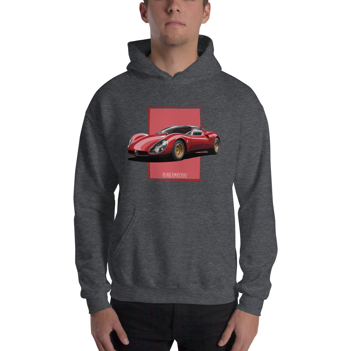 33 Stradale Red Men's Hoodie