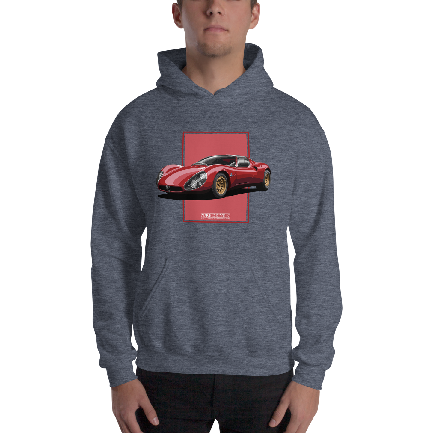 33 Stradale Red Men's Hoodie