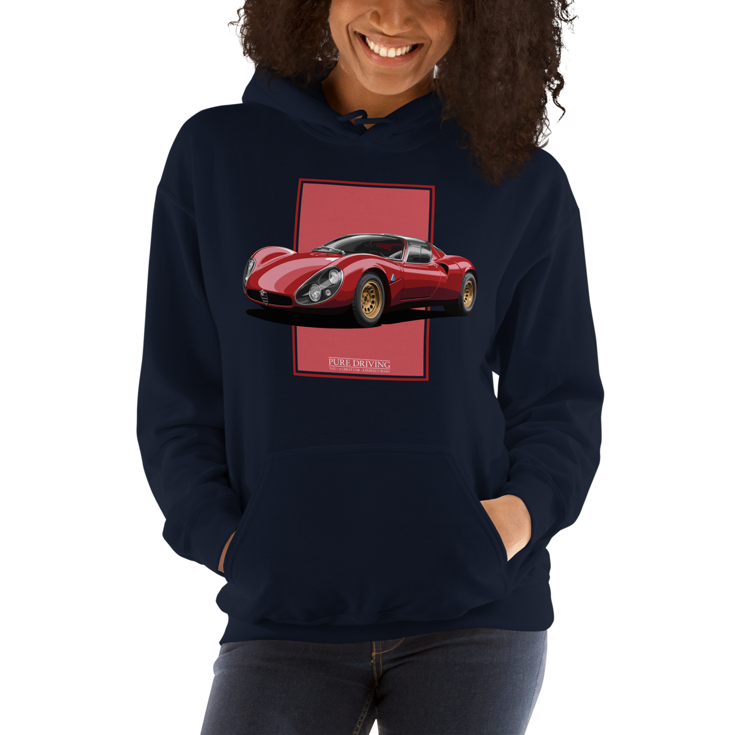 33 Stradale Red Women's Hoodie