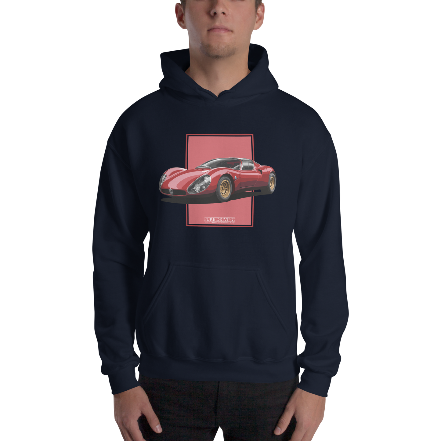 33 Stradale Red Men's Hoodie