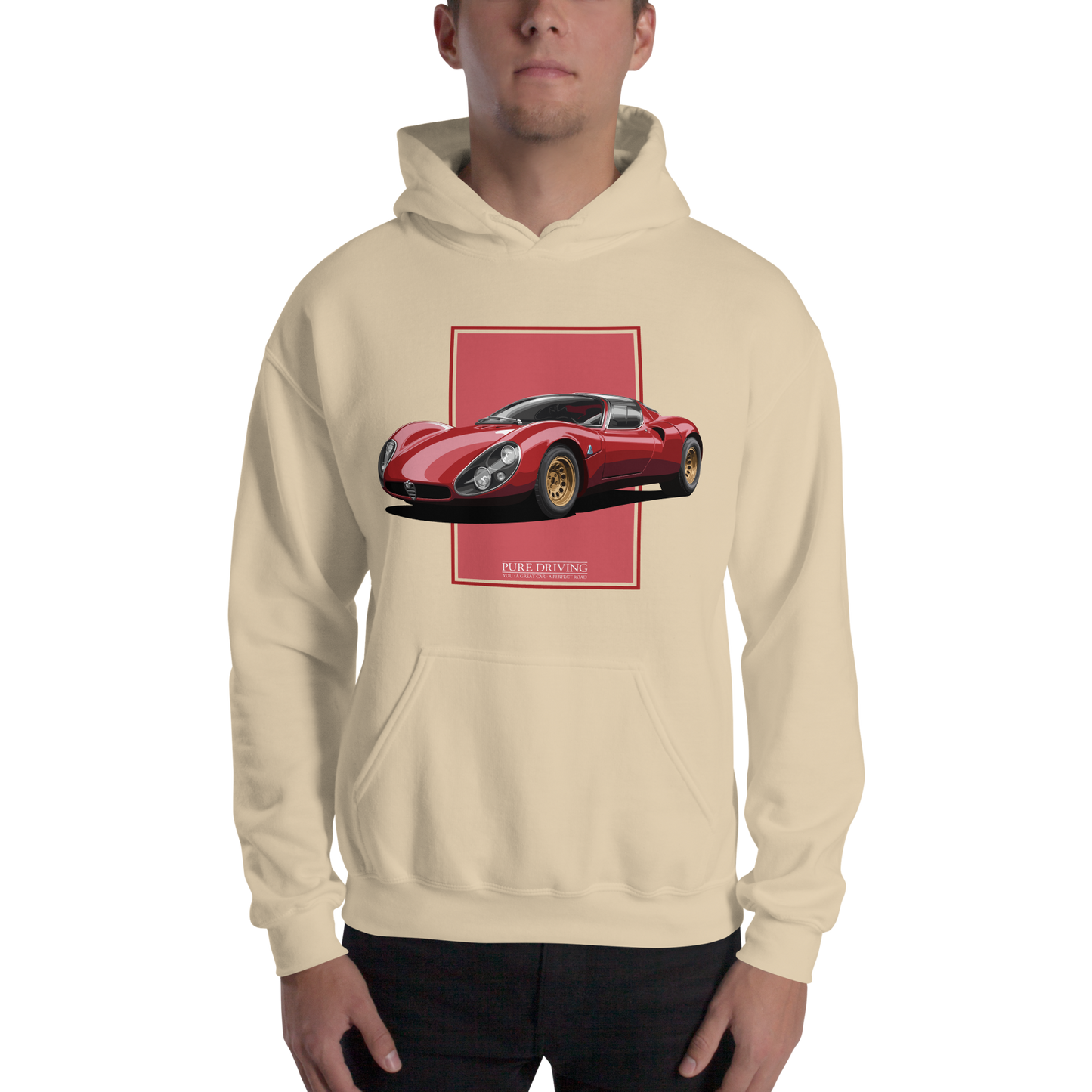 33 Stradale Red Men's Hoodie