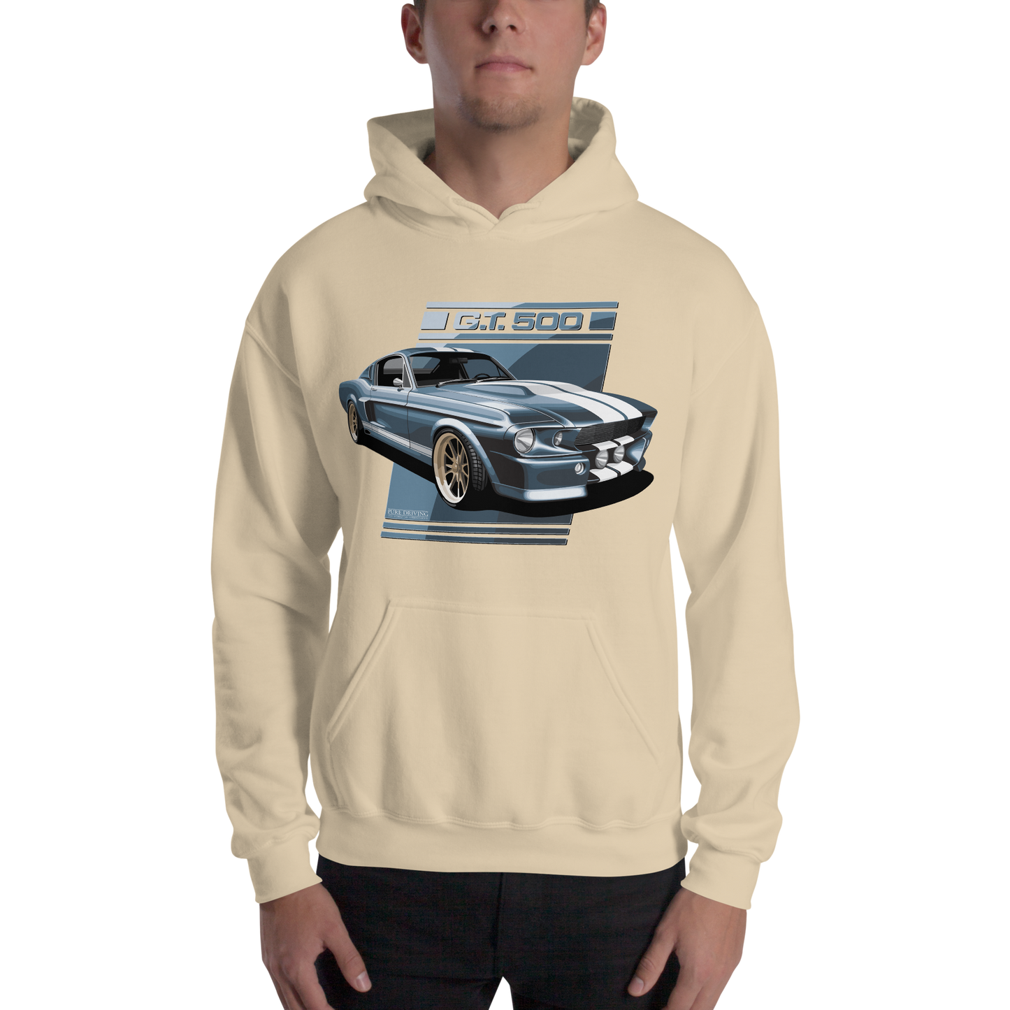 GT 500 Blue Men's Hoodie