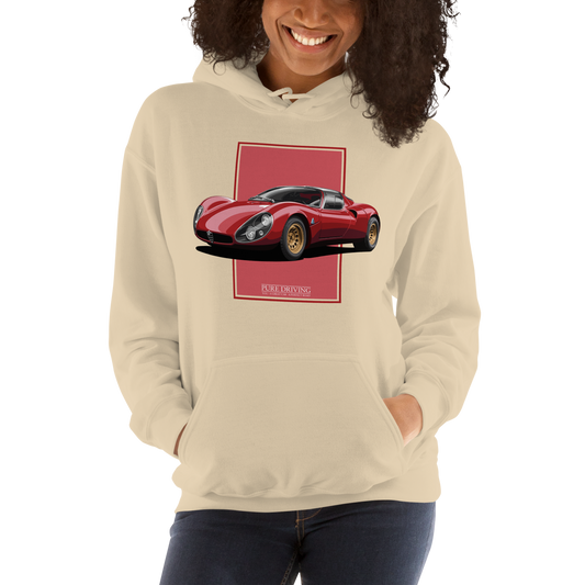 33 Stradale Red Women's Hoodie