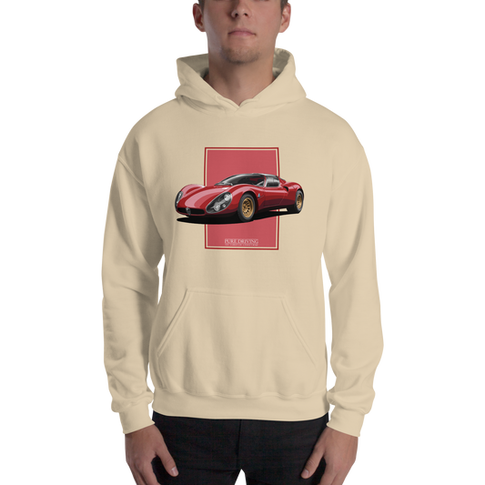 33 Stradale Red Men's Hoodie