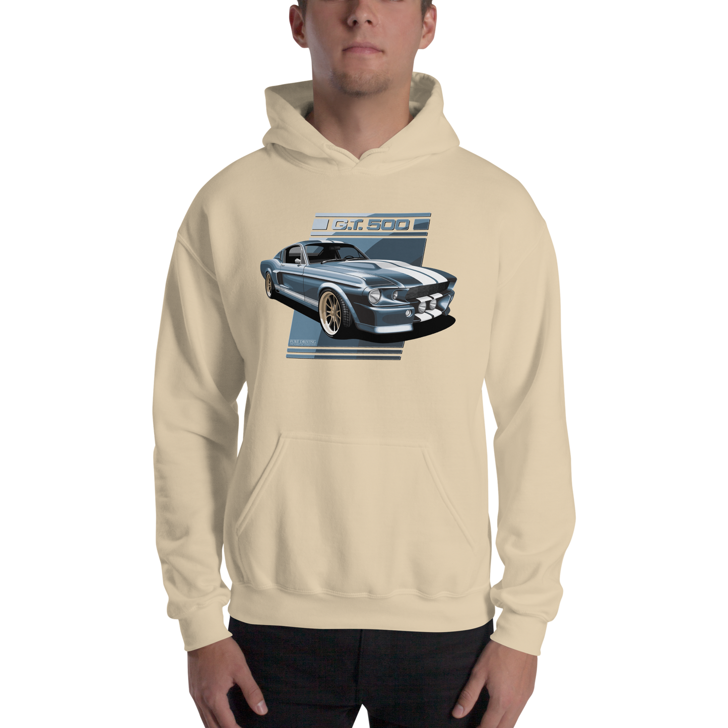 GT 500 Blue Men's Hoodie