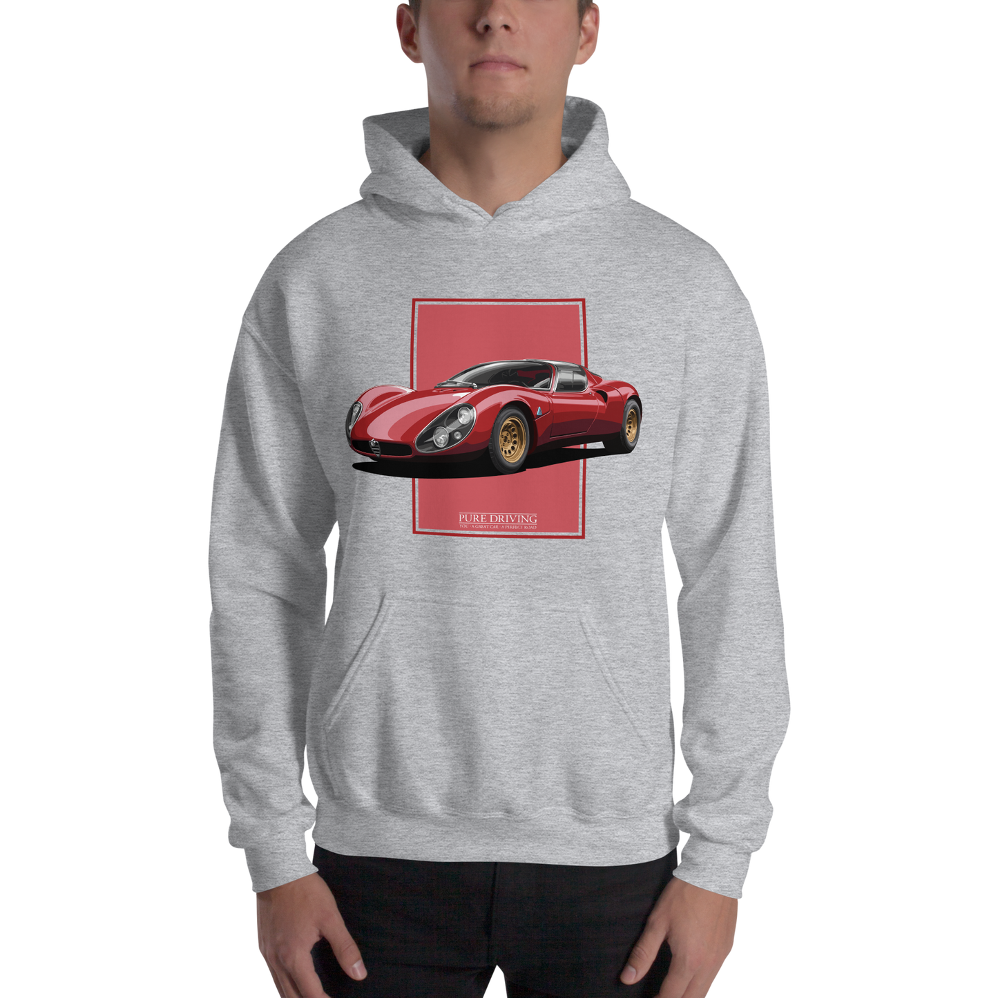 33 Stradale Red Men's Hoodie