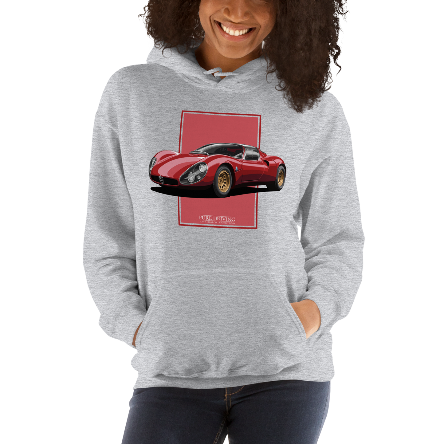 33 Stradale Red Women's Hoodie