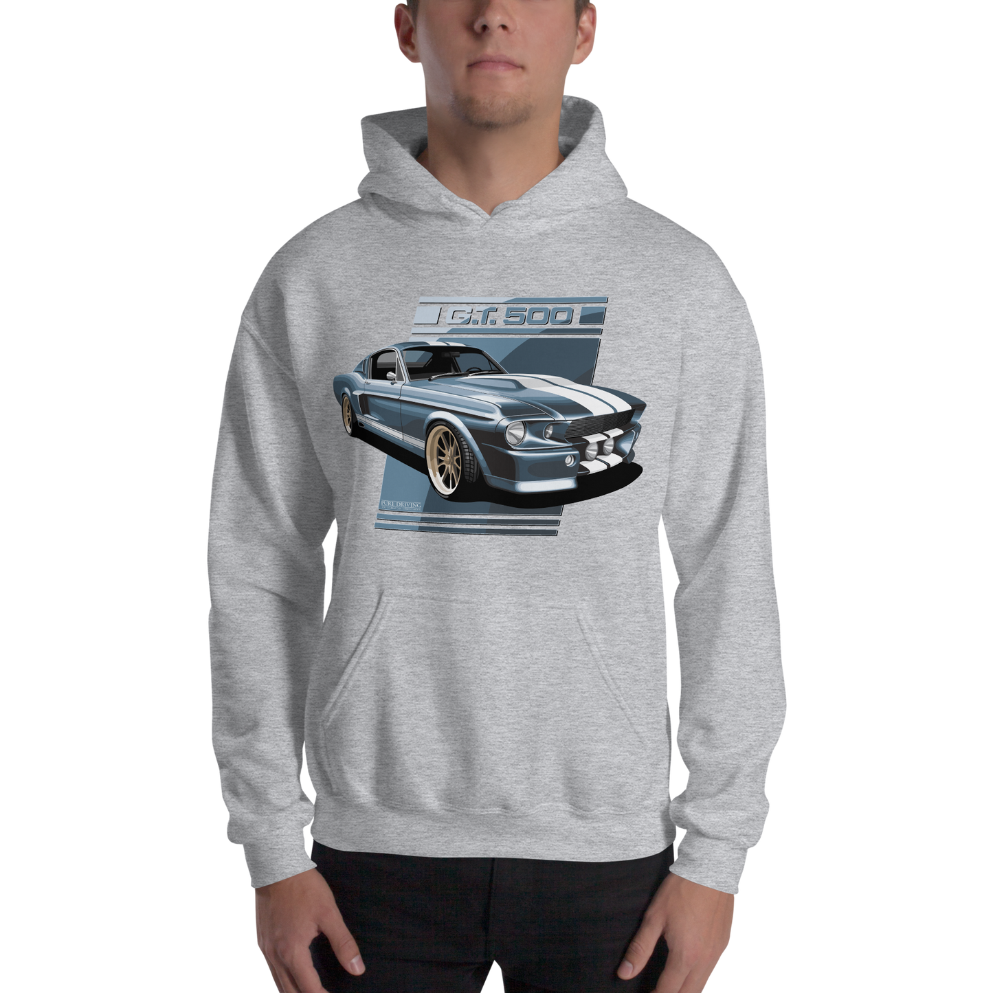 GT 500 Blue Men's Hoodie
