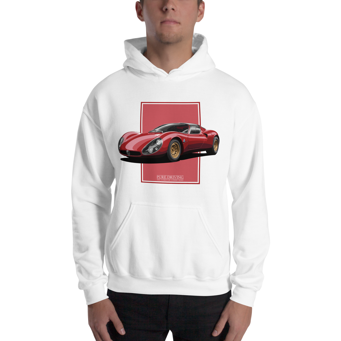 33 Stradale Red Men's Hoodie