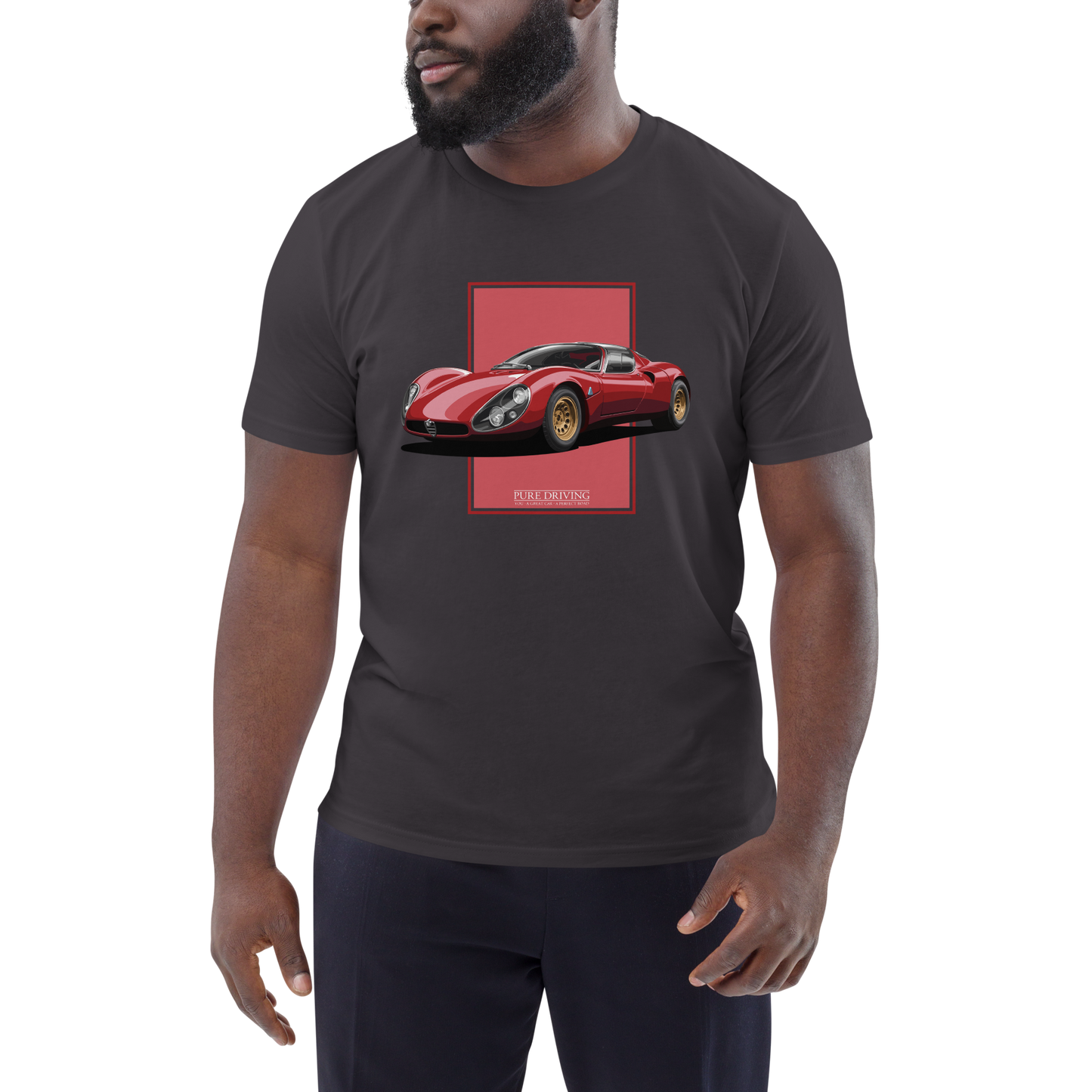 33 Stradale Red Men's Organic Cotton T-Shirt