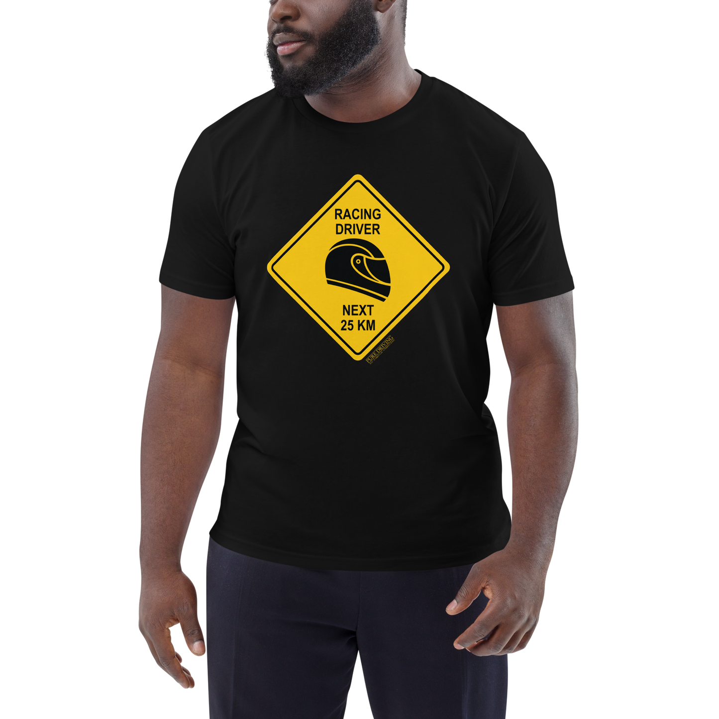 Racing Driver Sign Men's Organic Cotton T-Shirt