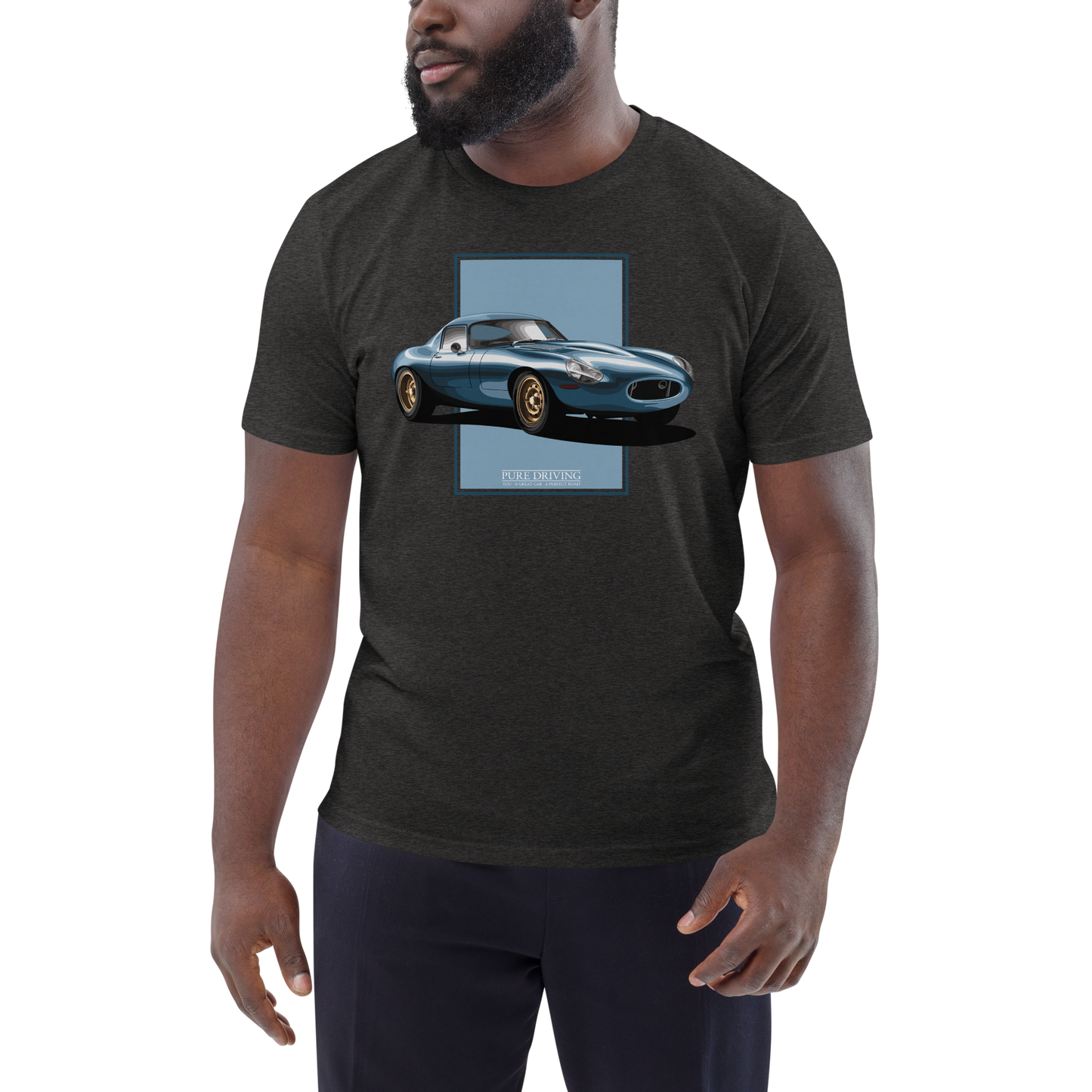 E-Type Lightweight Blue Men's Organic Cotton T-Shirt