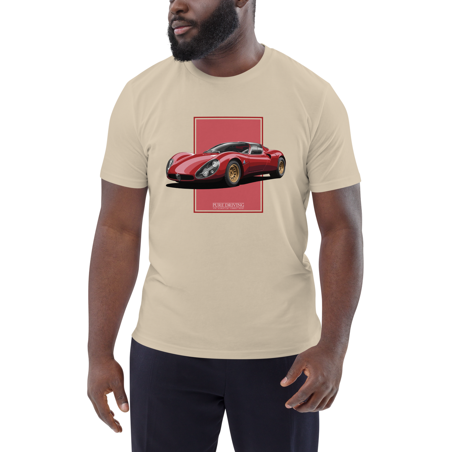 33 Stradale Red Men's Organic Cotton T-Shirt