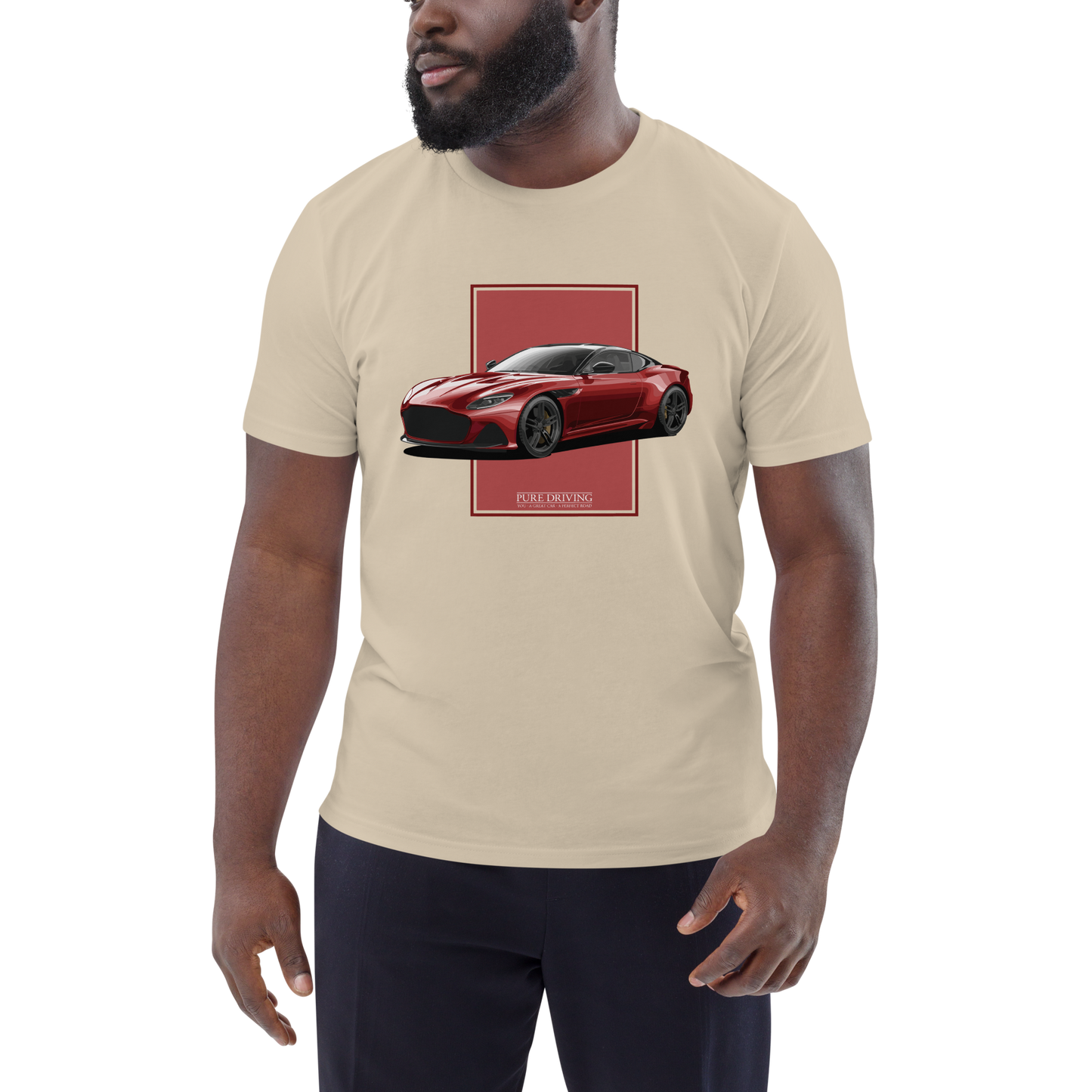 DBS Superleggera Red Men's Organic Cotton T-Shirt