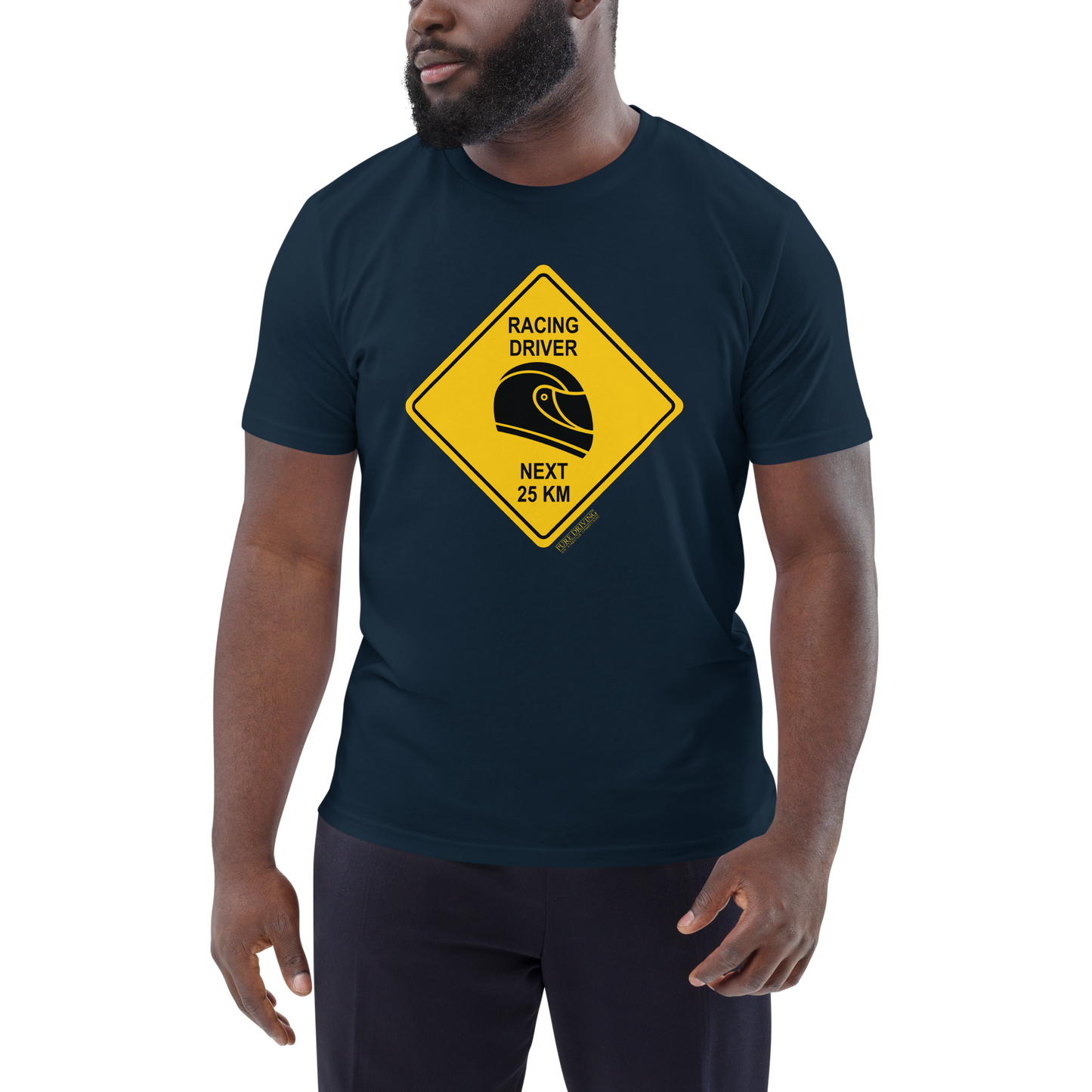 Racing Driver Sign Men's Organic Cotton T-Shirt