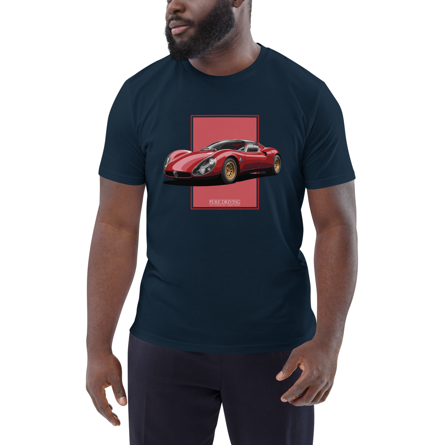 33 Stradale Red Men's Organic Cotton T-Shirt