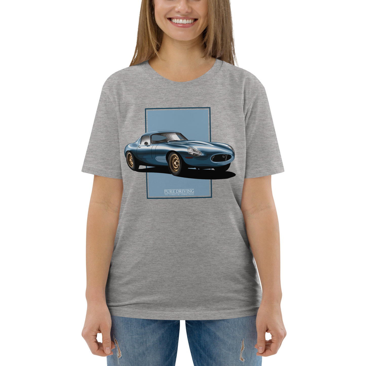 E-Type Lightweight Blue Women's Organic Cotton T-Shirt