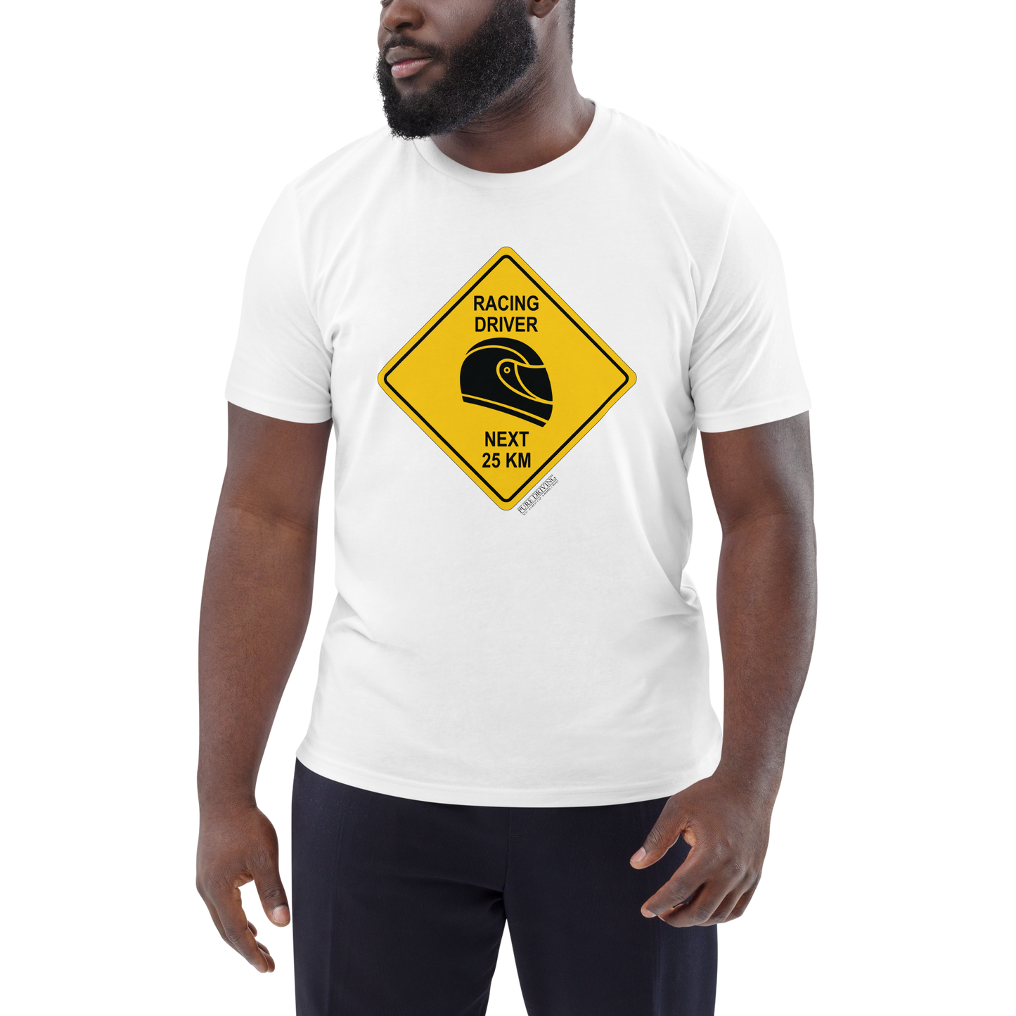 Racing Driver Sign Men's Organic Cotton T-Shirt