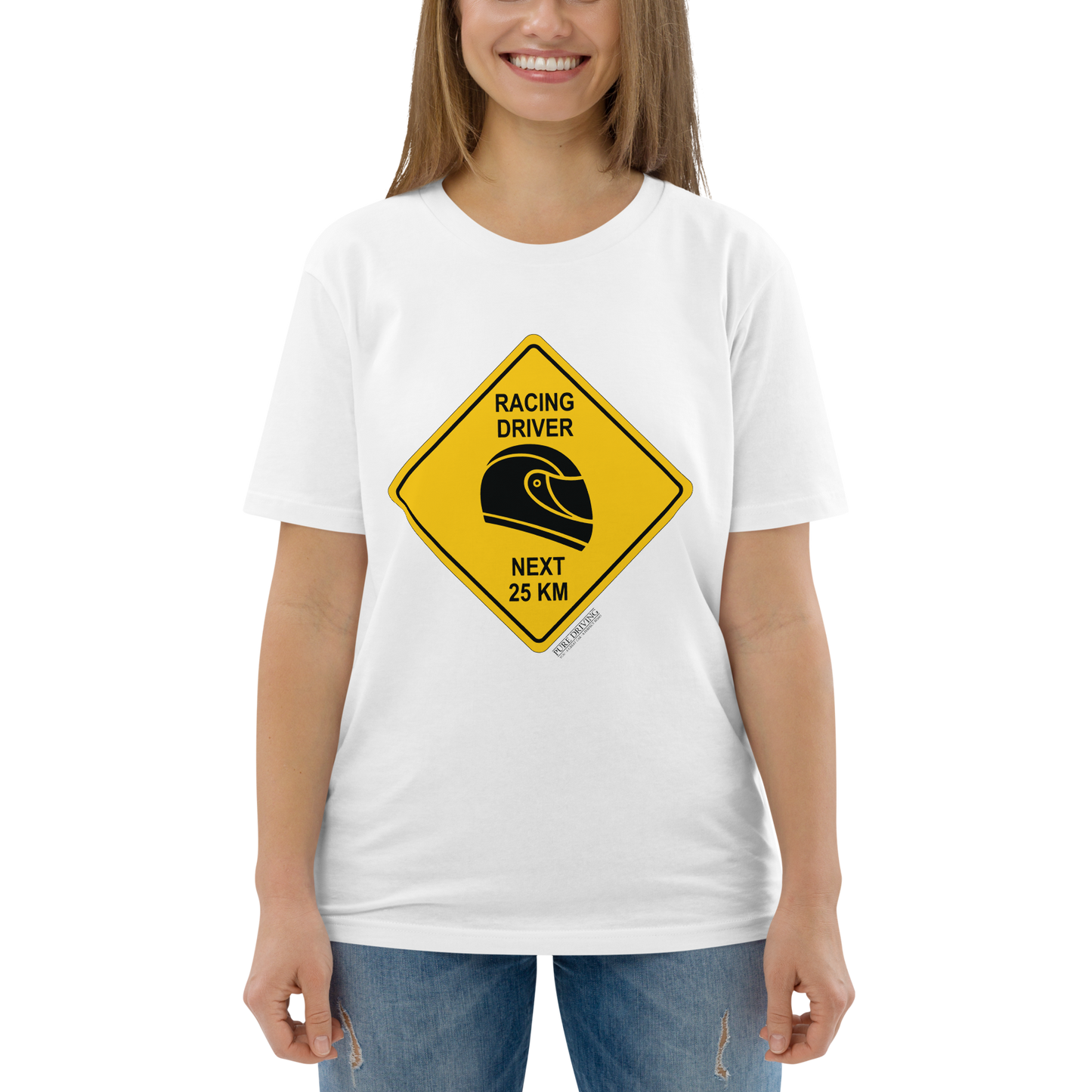 Racing Driver Sign Women's Organic Cotton T-Shirt