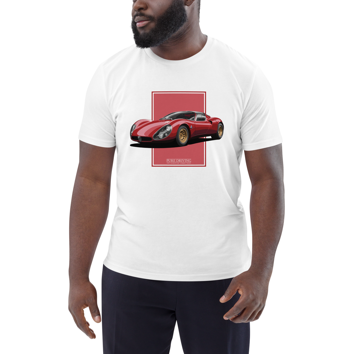 33 Stradale Red Men's Organic Cotton T-Shirt