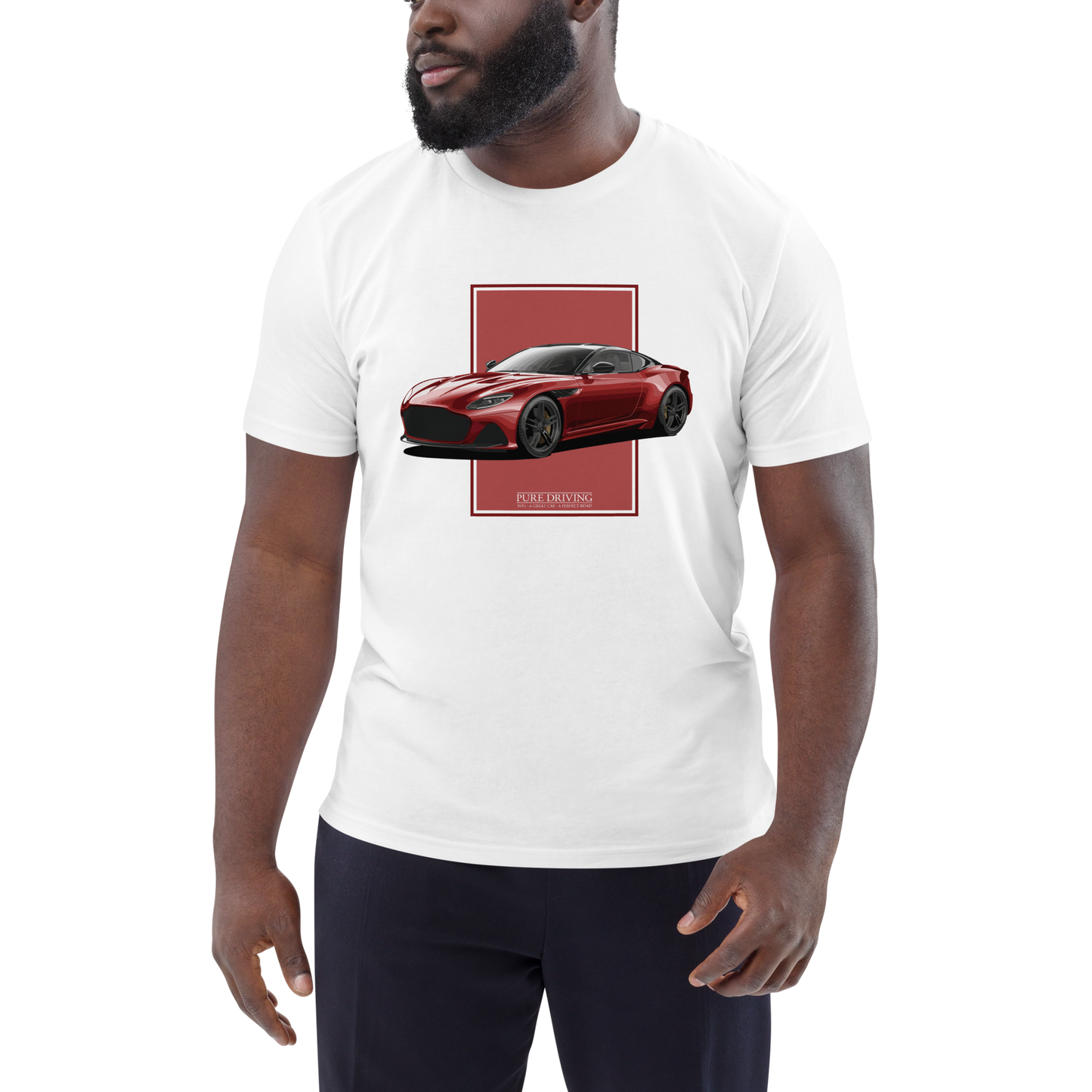 DBS Superleggera Red Men's Organic Cotton T-Shirt
