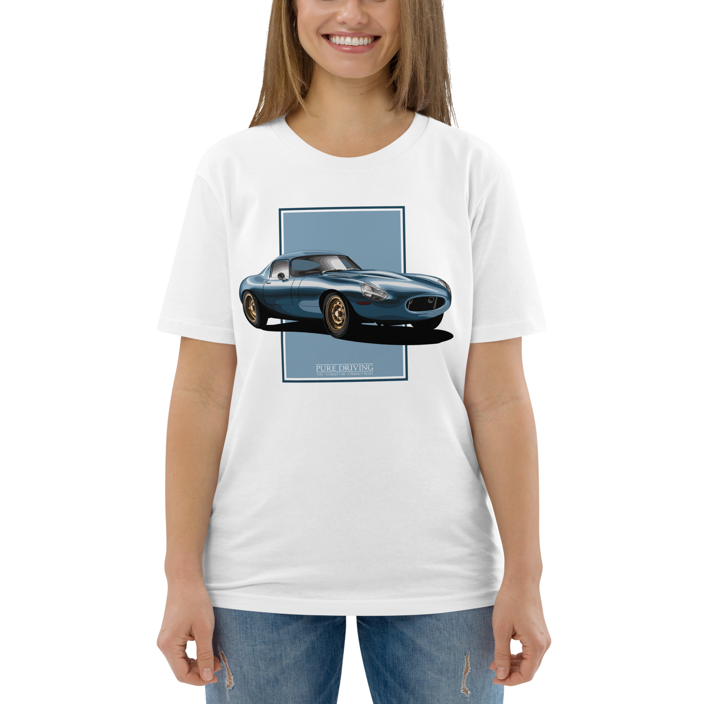 E-Type Lightweight Blue Women's Organic Cotton T-Shirt