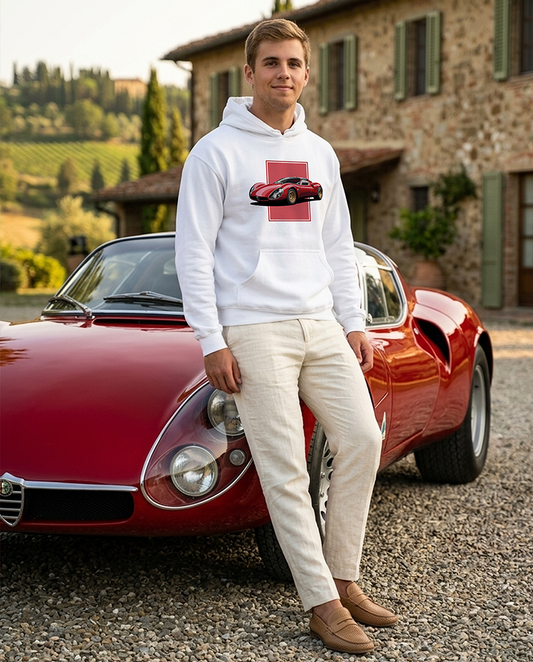 33 Stradale Red Men's Hoodie