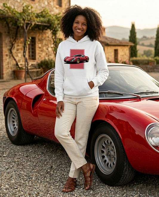 33 Stradale Red Women's Hoodie