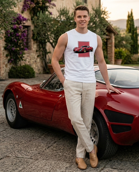 33 Stradale Red Men's Muscle Shirt