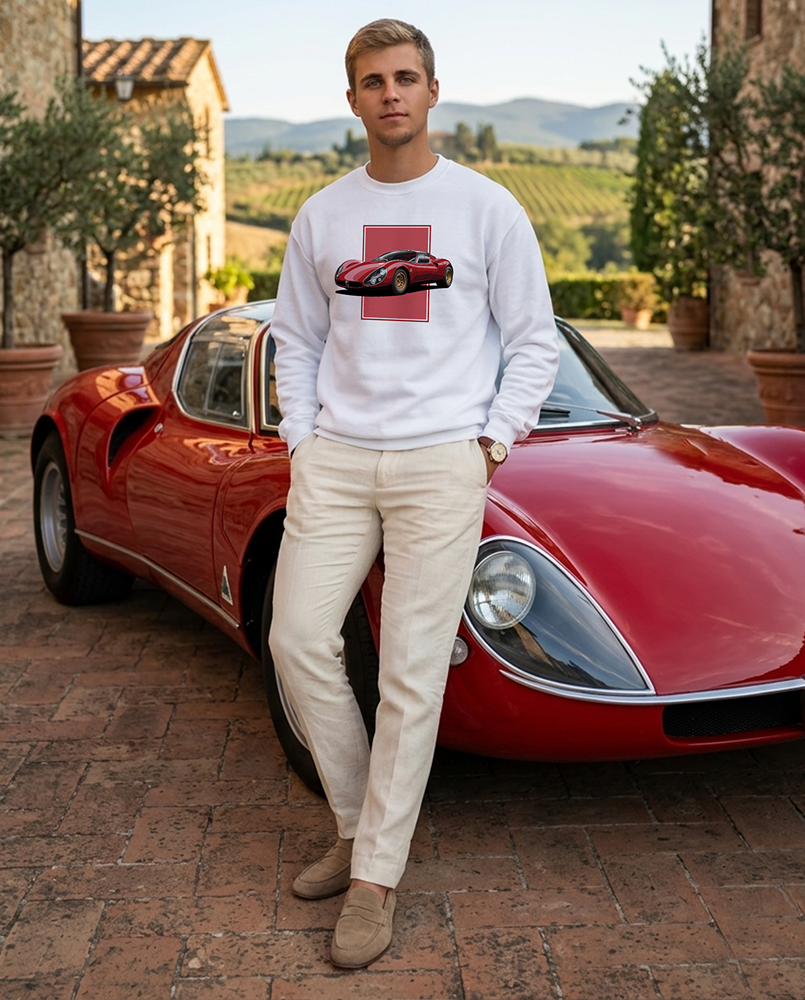33 Stradale Red Men's Sweatshirt