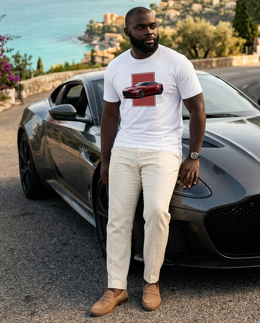 DBS Superleggera Red Men's Organic Cotton T-Shirt