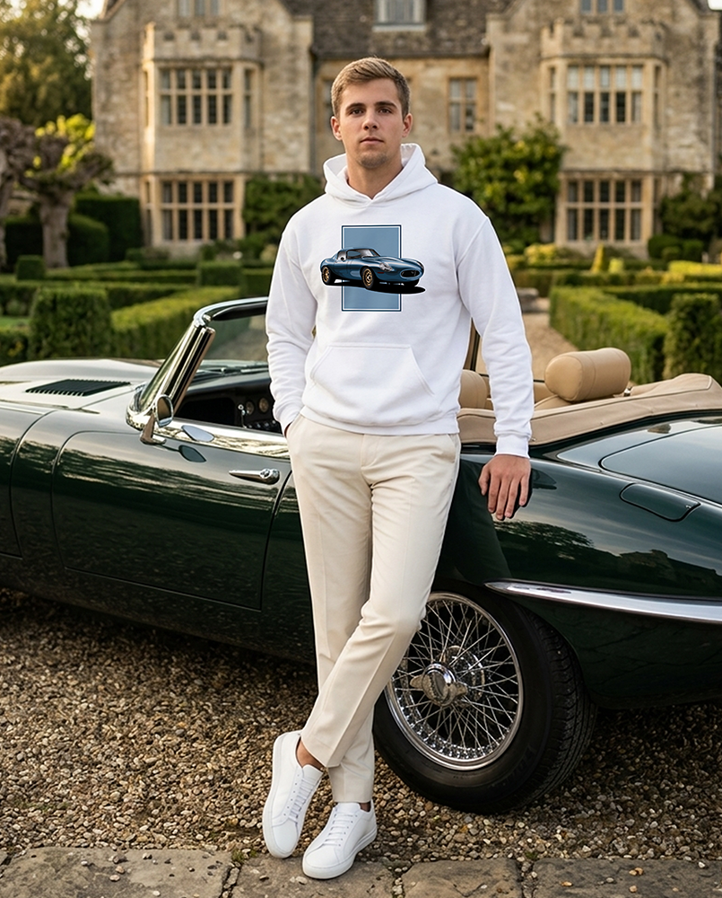 E-Type Lightweight Blue Men's Hoodie