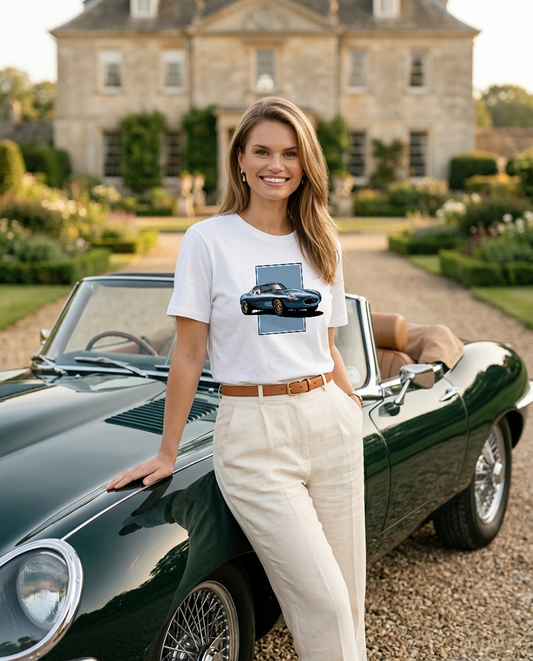 E-Type Lightweight Blue Women's Organic Cotton T-Shirt