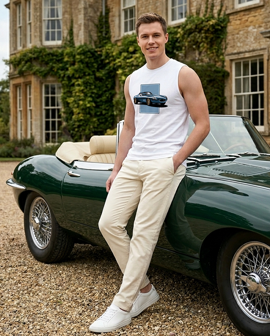 E-Type Lightweight Blue Men's Muscle Shirt