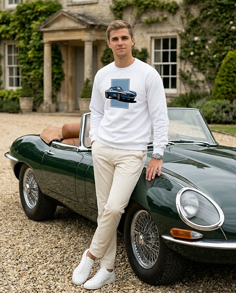 E-Type Lightweight Blue Men's Sweatshirt