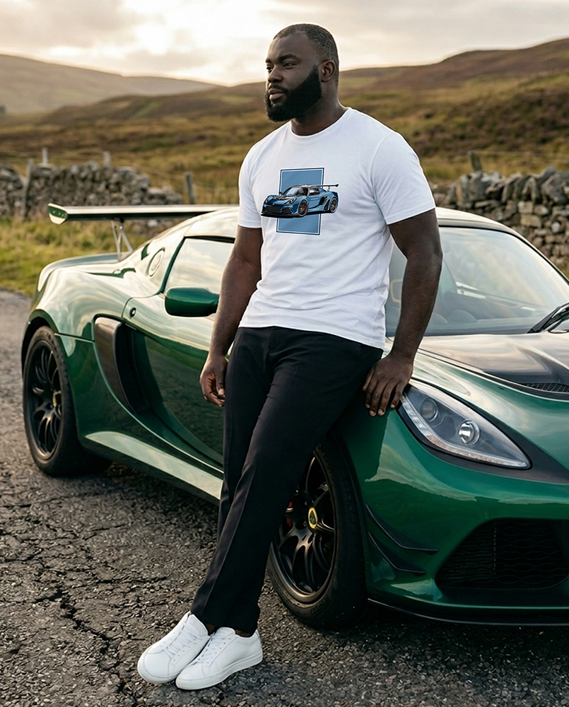 Exige Cup 430 Blue Men's Organic Cotton T-Shirt