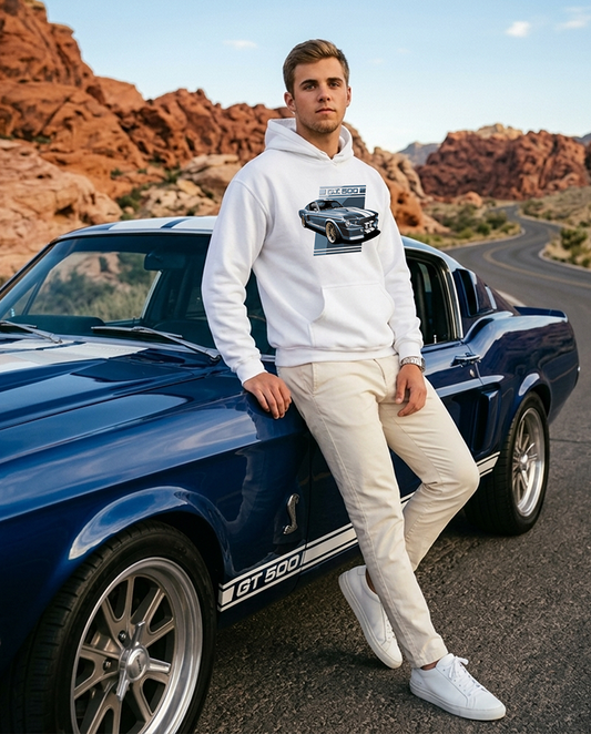 GT 500 Blue Men's Hoodie