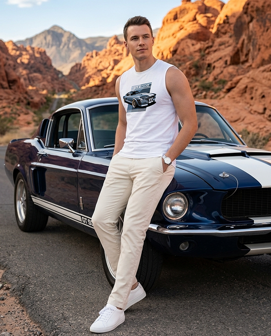 GT 500 Blue Men's Muscle Shirt