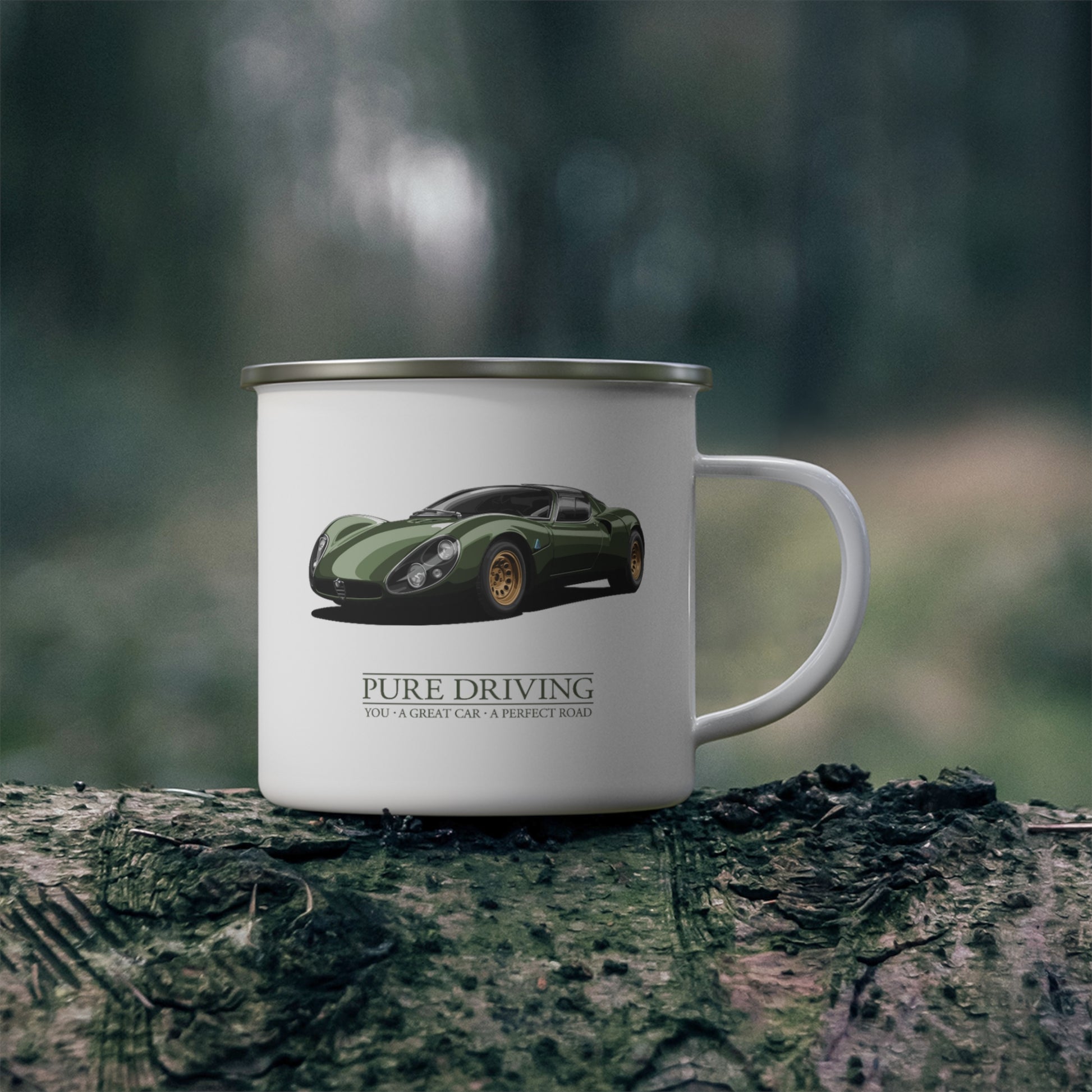 Pure Driving 33 Stradale Enamel Mug 12oz