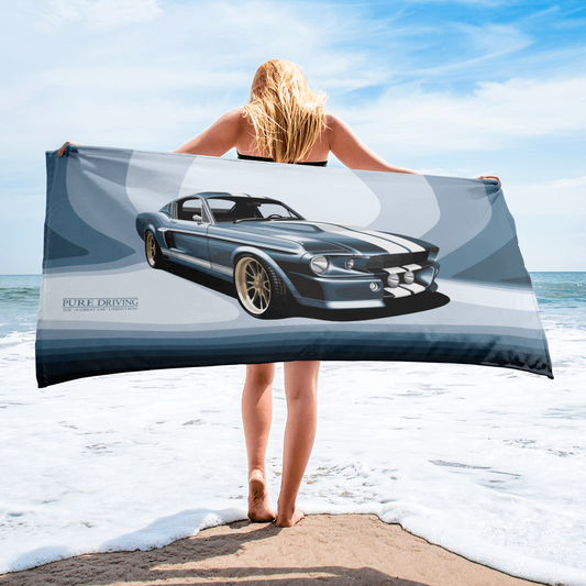 GT 500 Blue Beach Towel