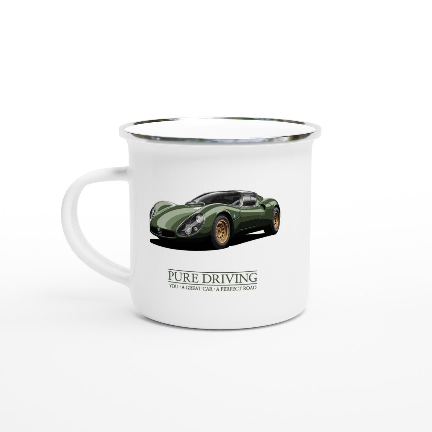 Pure Driving 33 Stradale Enamel Mug 12oz