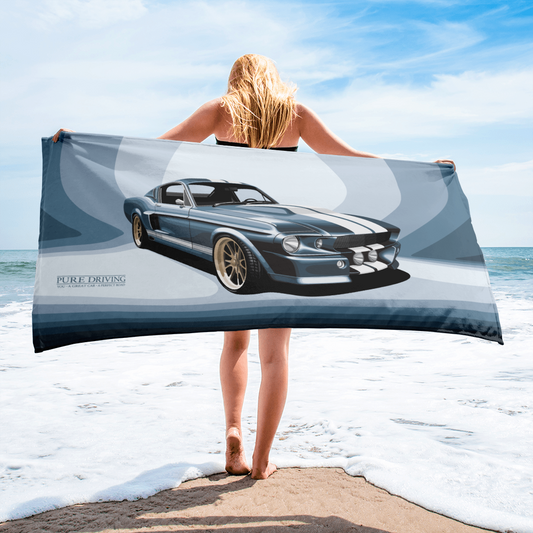 GT 500 Blue Beach Towel 36x72