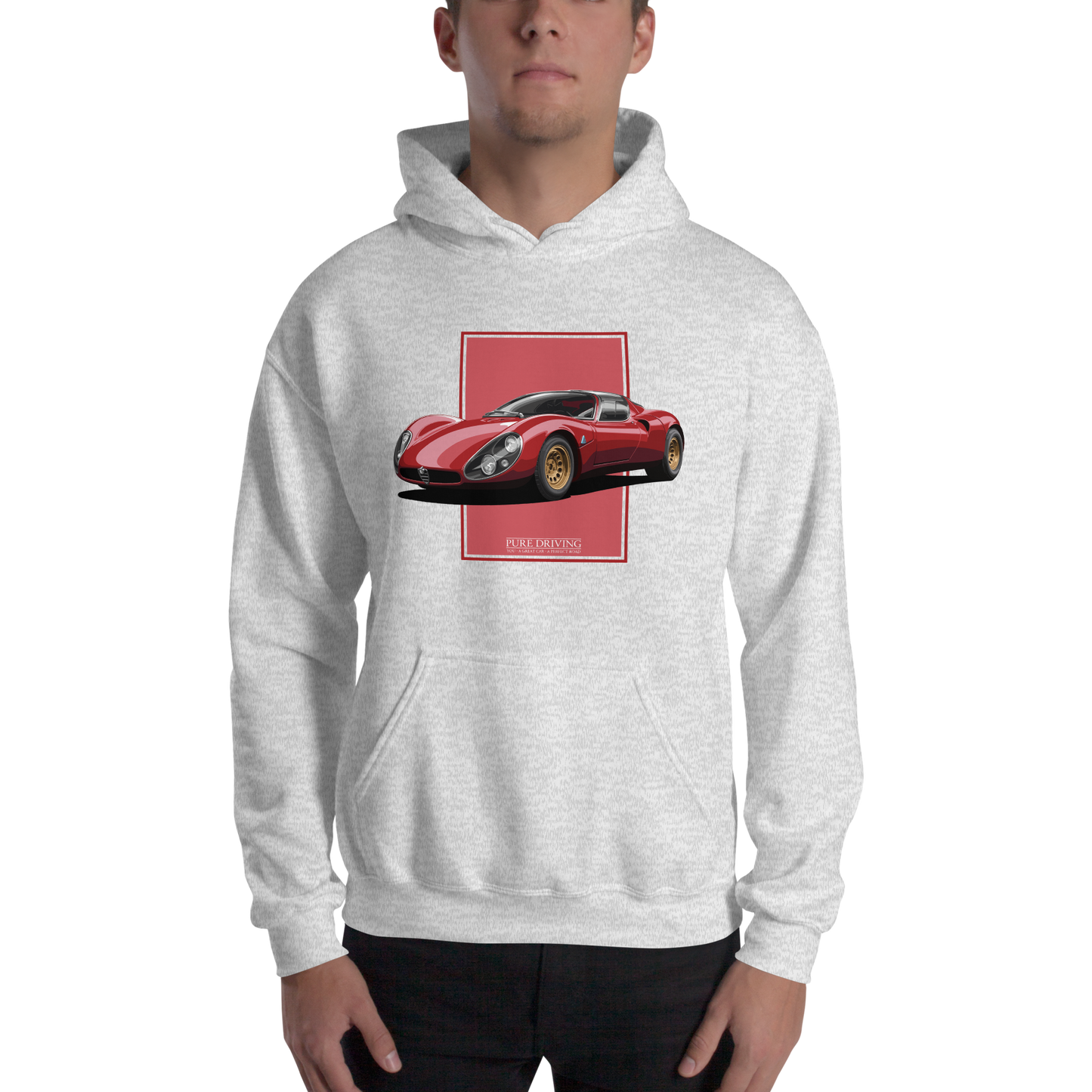 33 Stradale Red Men's Hoodie