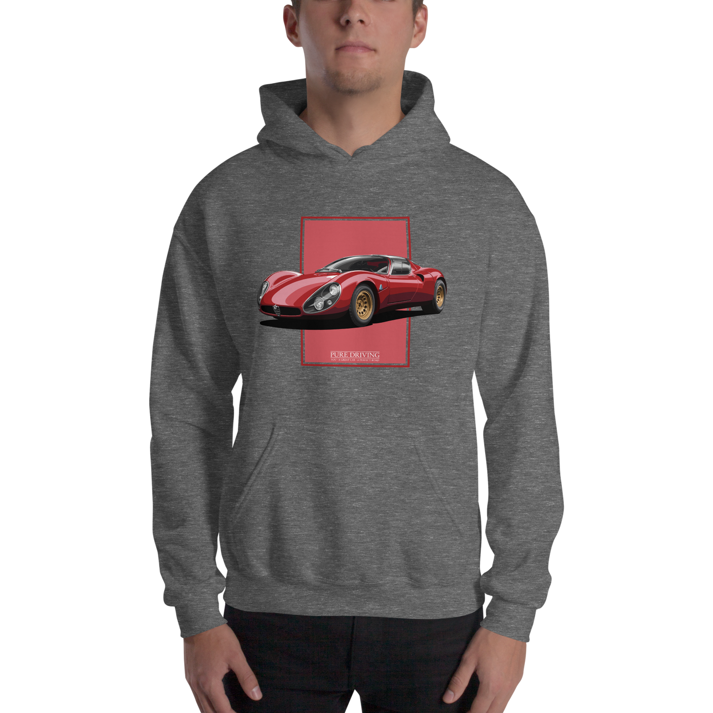 33 Stradale Red Men's Hoodie
