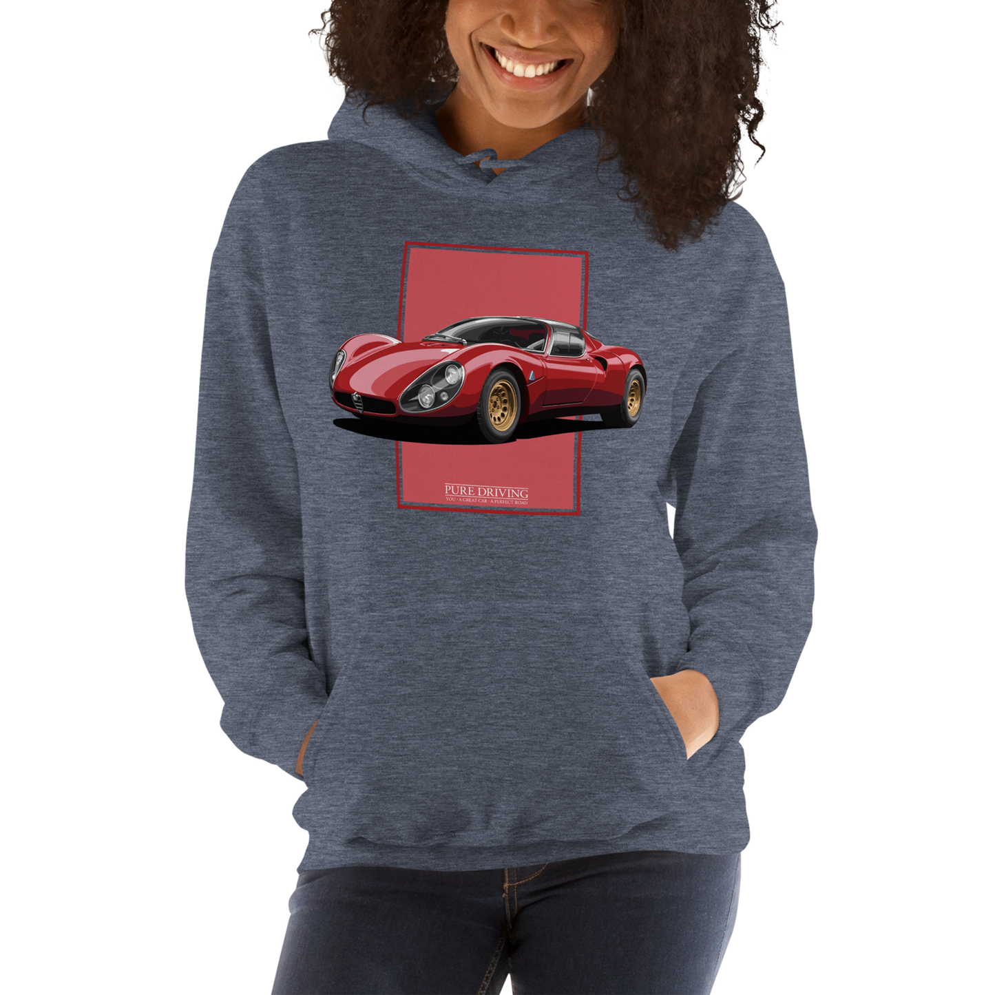 33 Stradale Red Women's Hoodie