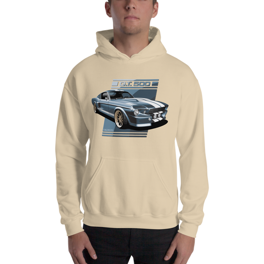 GT 500 Blue Men's Hoodie