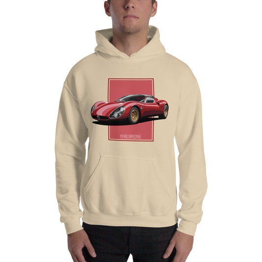33 Stradale Red Men's Hoodie