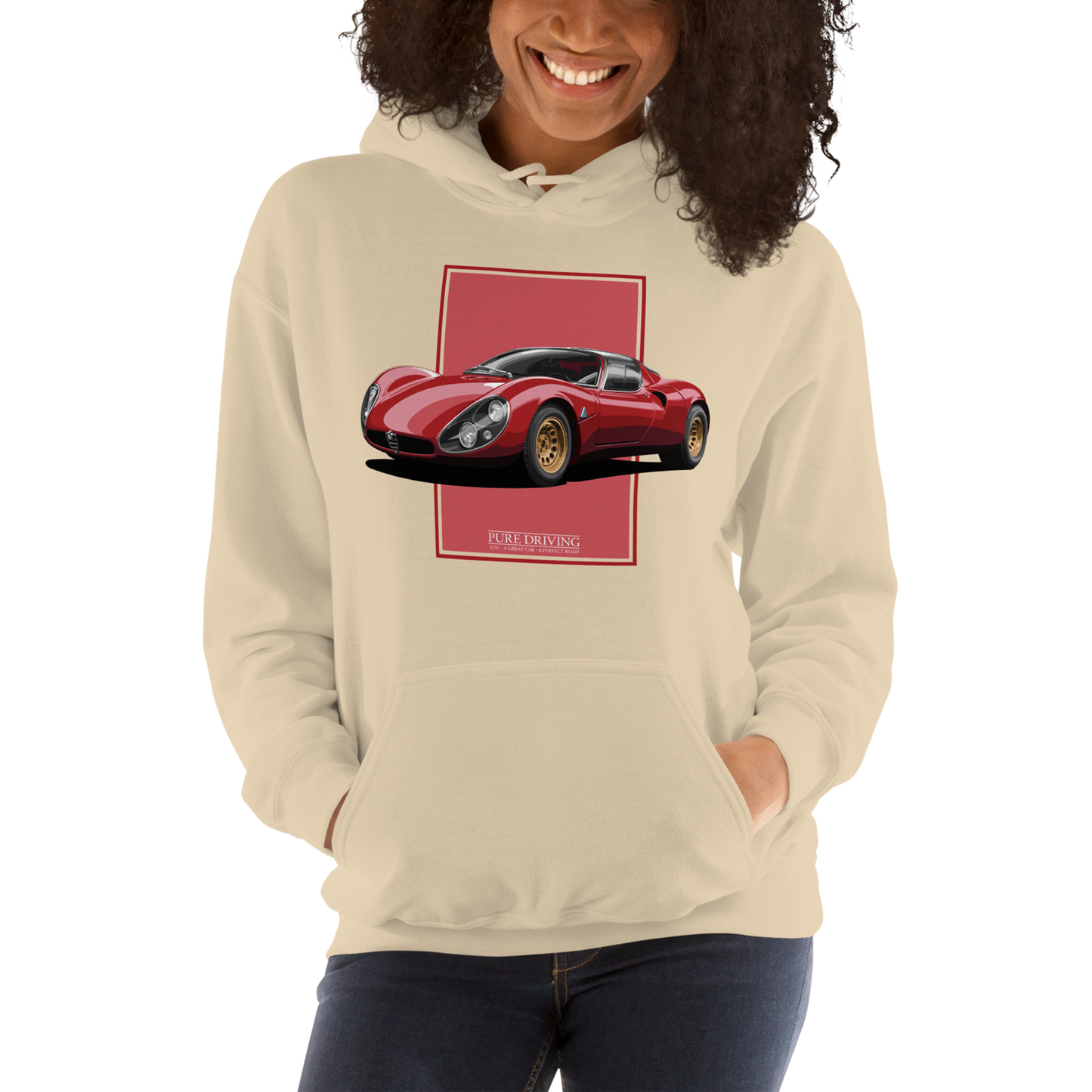 33 Stradale Red Women's Hoodie